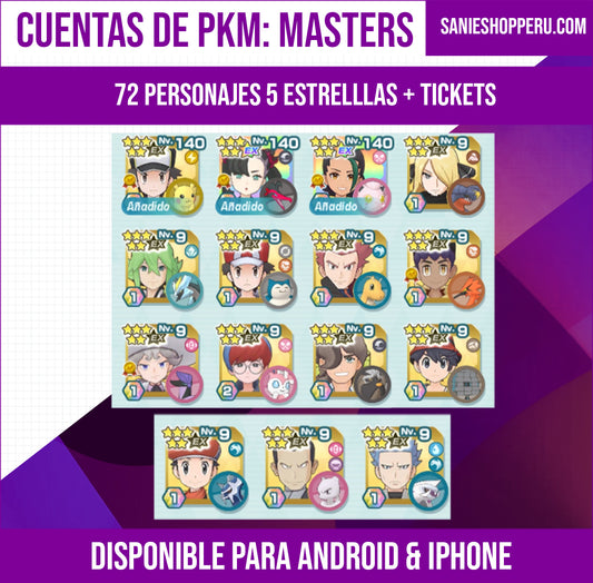 [Nivel 1] ⭐️ ROXY NEOCAMPEONA + PAUL NEOCAMPEÓN + BERTO NEOCAMPEÓN + Rojo Traje S Rayo + Mencia Traje S + León + Elio (Ultra) +Selene (Ultra) + Olivia + N Traje S +  Damián +  72 Personajes 5⭐️ Estrellas + Tickets