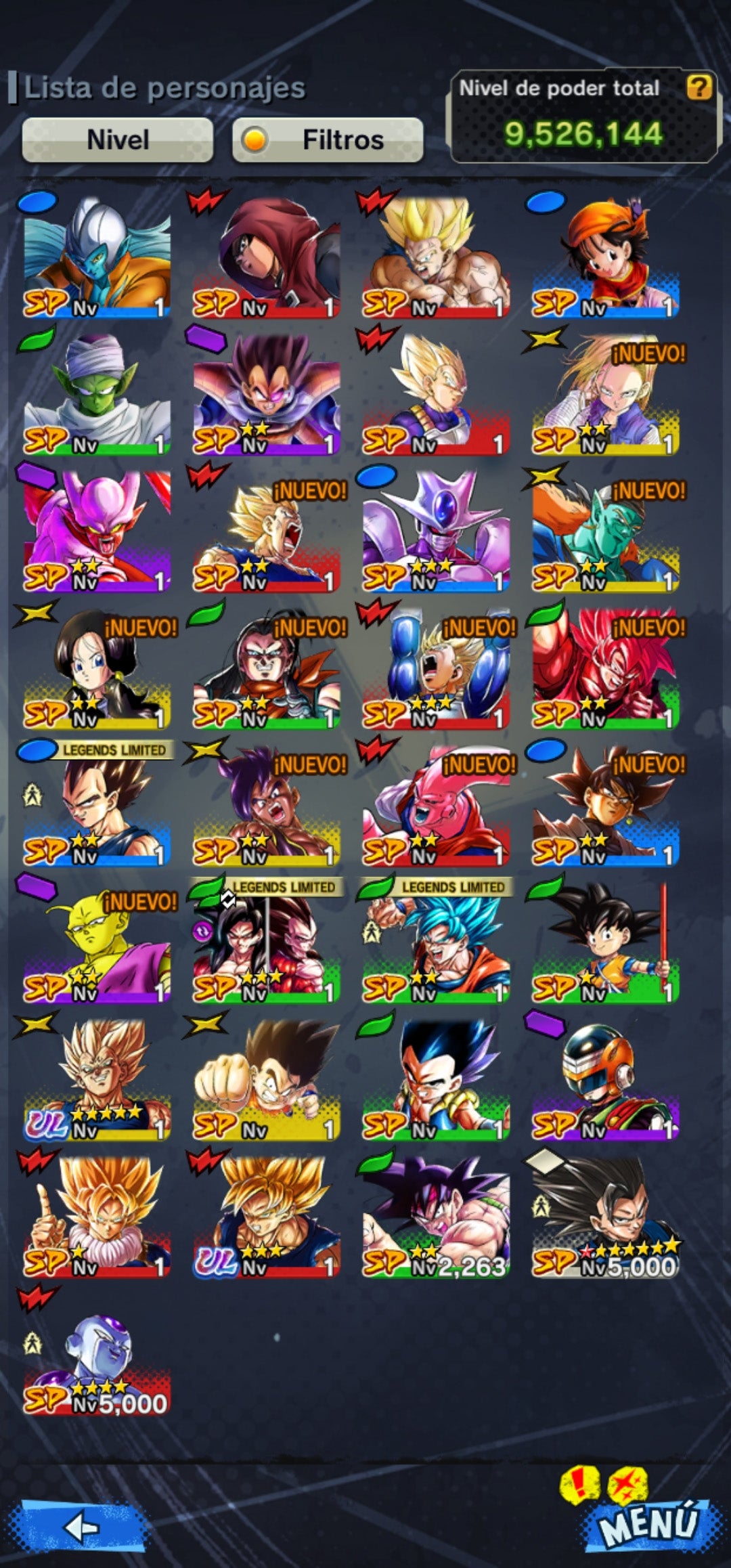 [Solo Android] ⭐️Majin Vegeta⭐️ + 💎42,258 Cronocristales💎