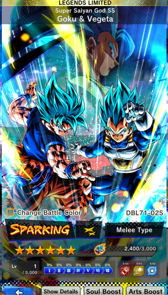 [Solo Android & iPhone] Ultimate Gohan + Goku & Vegeta SS GOD + Vegeta & Goku (LL) + 15 Legends Limited