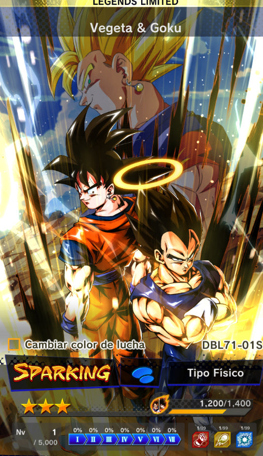 [Solo Android] ⭐️SS2 GOHAN⭐️ + 💎56,490 CC Cronocristales💎 + 20 LEGENDS LIMITED