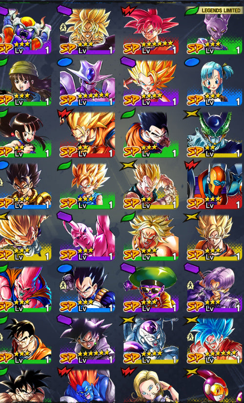 [Solo Android & iPhone] Ultimate Gohan + Goku & Vegeta SS GOD + Vegeta & Goku (LL) + 15 Legends Limited