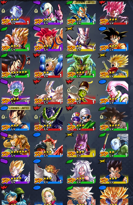 [Solo Android & iPhone] Ultimate Gohan + Goku & Vegeta SS GOD + Vegeta & Goku (LL) + 15 Legends Limited